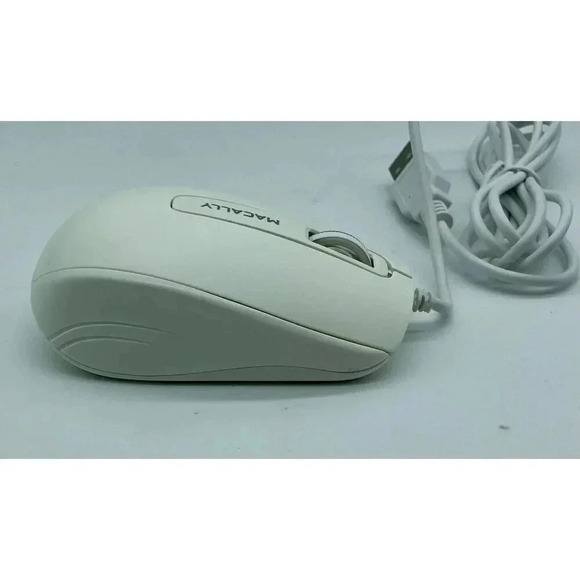 Macally USB Mouse Wired MAC Or Pc 3 Buttons Scroll Wheel MKMOUSE 1000 DPI Sensor - Picture 3 of 10